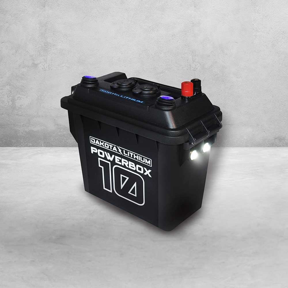 Dakota Lithium 12V 10Ah Power Box 10 Battery with Charger - Ascmtools