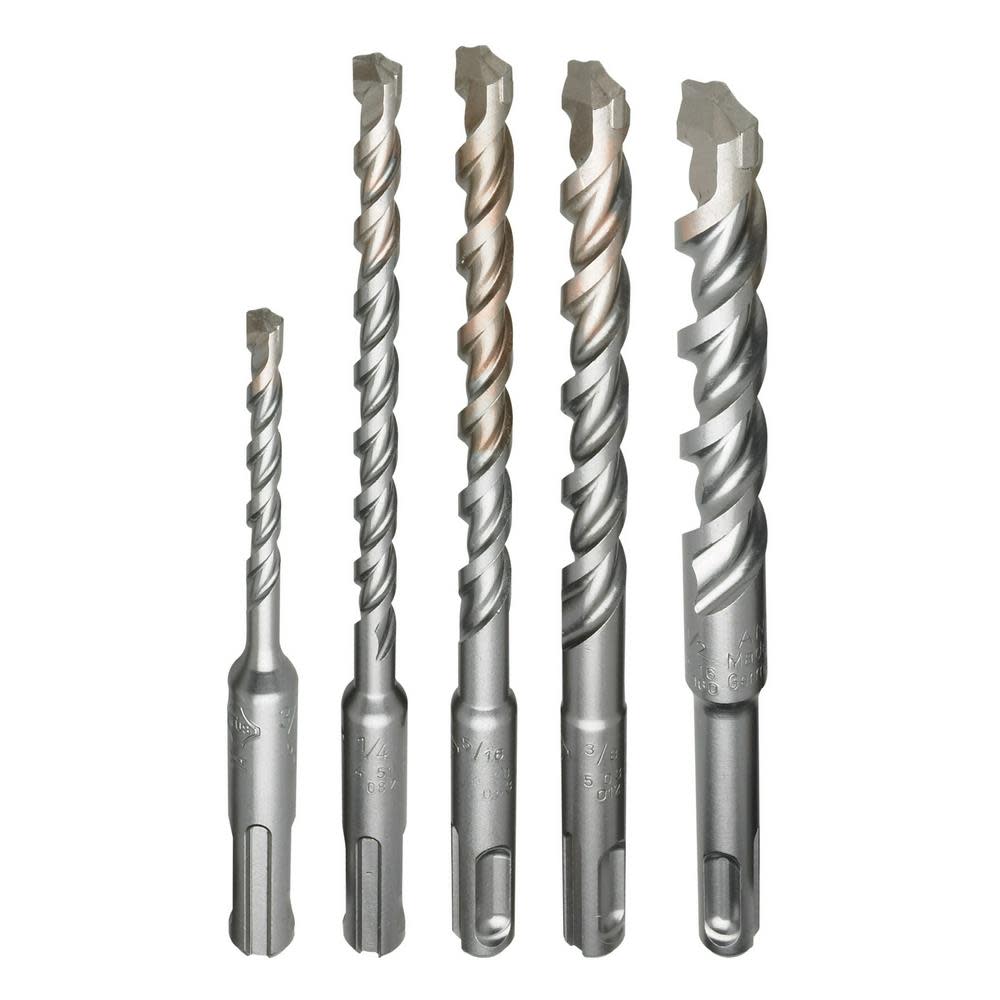 Milwaukee 5-Piece SDS-Plus M/2 Kit - Ascmtools