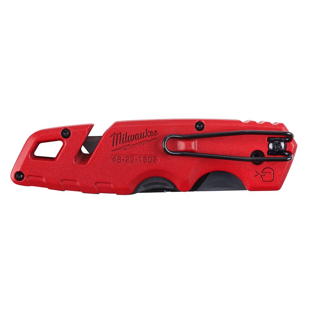 Milwaukee 4pk FASTBACK Folding Utility Knife with Blade Storage - Ascmtools