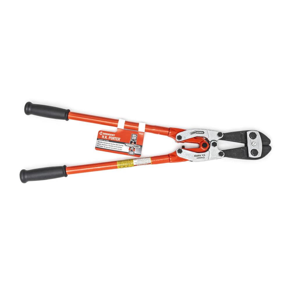 Crescent HK Porter Bolt Cutter 24″ Power Pivot Center Cut Double Compound Action - Ascmtools