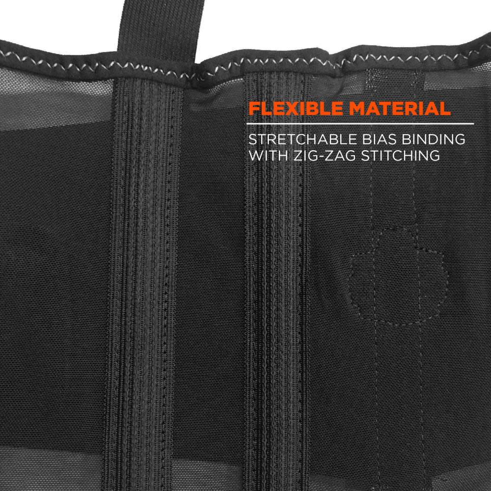 Ergodyne ProFlex 100 2XL Black Economy Back Support - Ascmtools