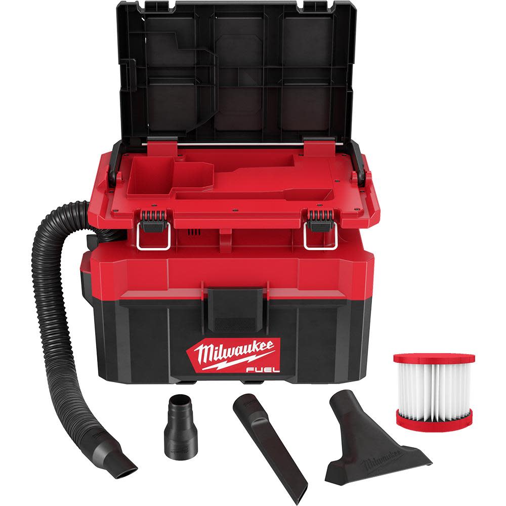 Milwaukee M18 FUEL PACKOUT Wet/Dry Vacuum 2.5 Gallon Reconditioned - Ascmtools