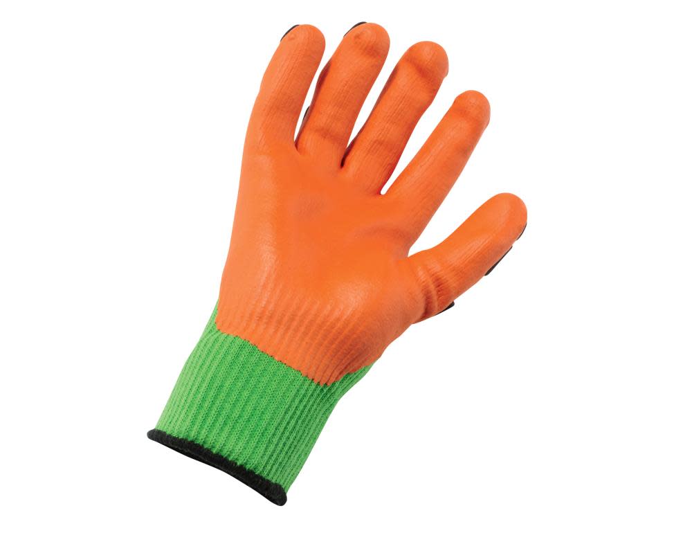 Ergodyne 920 Nitrile Dipped Dorsal-Impact Reducing Gloves XL - Ascmtools