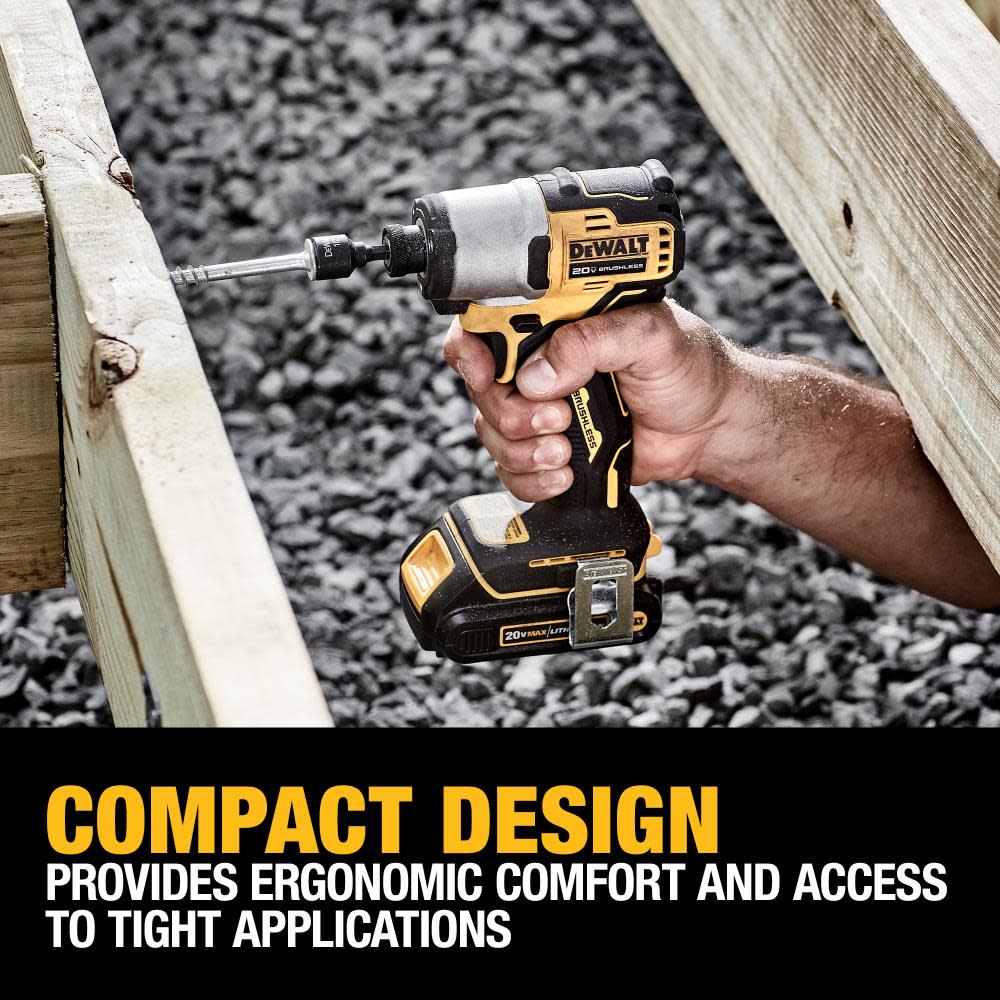 DEWALT 20V MAX 1/4″ Impact Driver Kit Brushless Cordless - Ascmtools