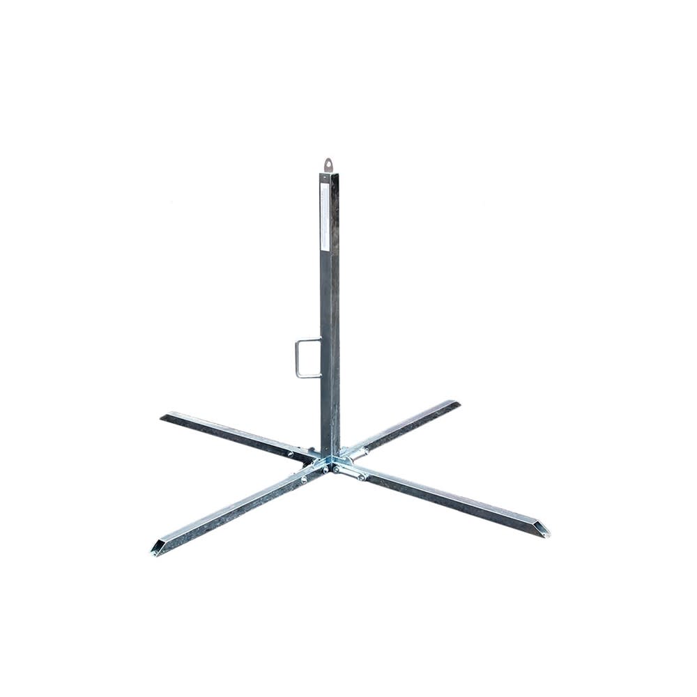 Guardian Fall Protection Spring Base Goose Single Warning Line Stanchion - Ascmtools