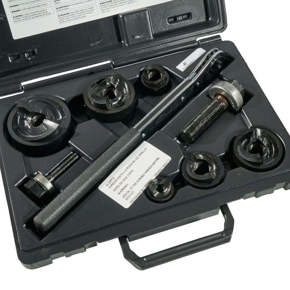 Klein Tools Knockout Punch Set with Wrench - Ascmtools