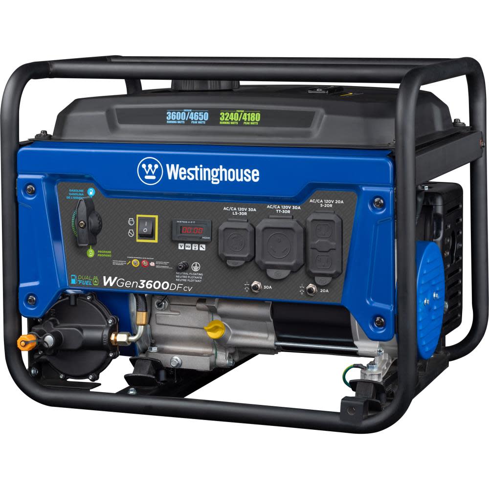 Westinghouse Outdoor Power Dual Fuel Portable Generator with CO Sensor - Ascmtools