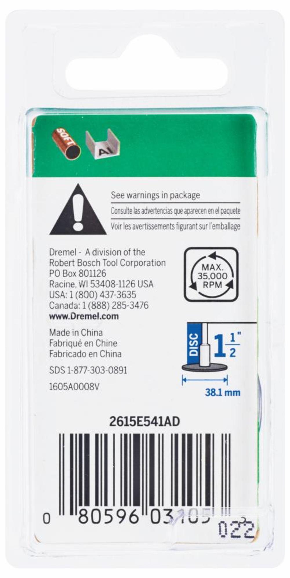 Dremel 1-1/2 In. EZ Lock Edge Grinding Wheel - Ascmtools