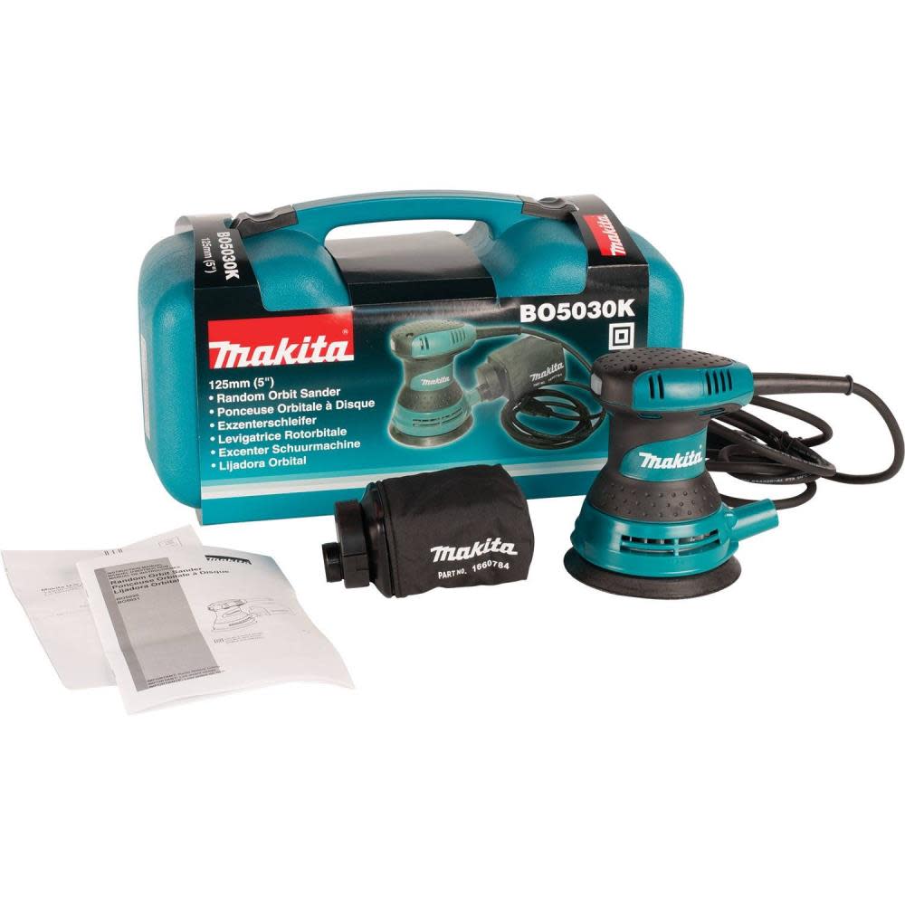 Makita 5 In. Random Orbit Sander Kit - Ascmtools