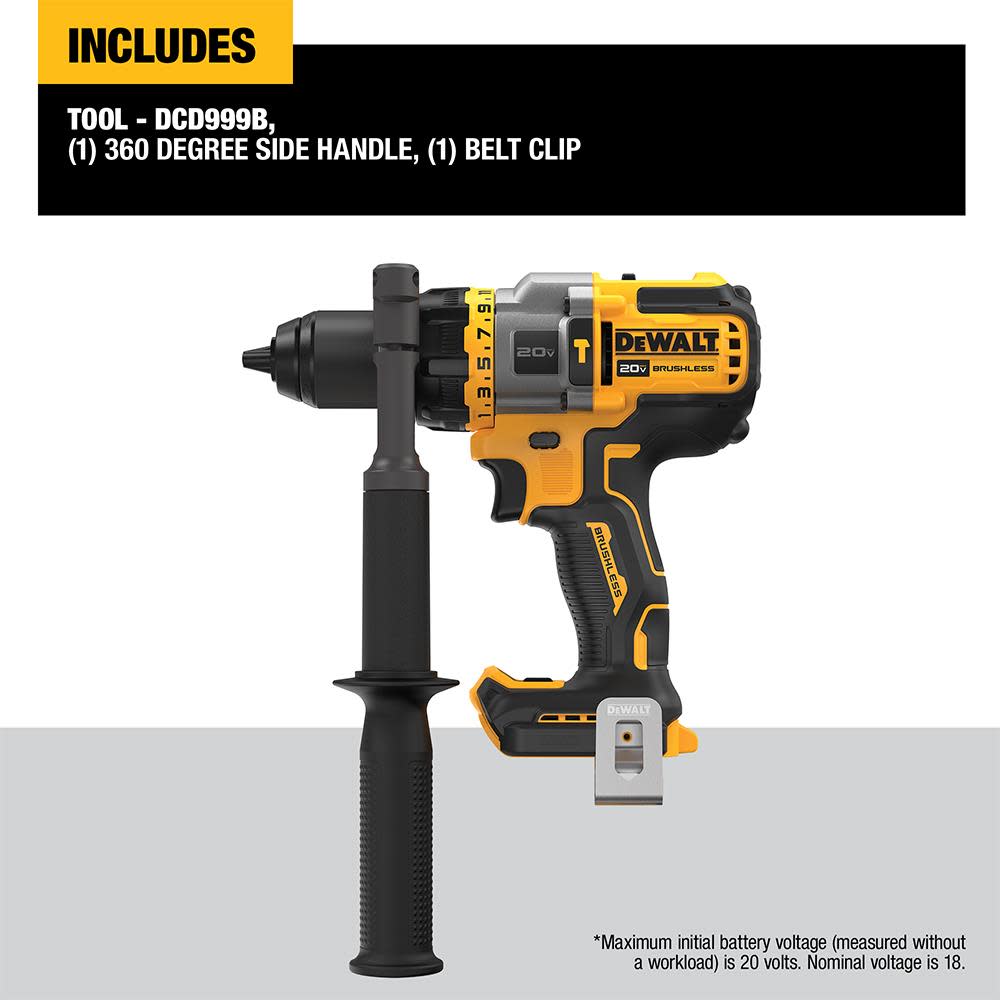 DEWALT 20V MAX 1/2″ Hammer Drill/Driver with FLEXV ADVANTAGE Bare Tool - Ascmtools