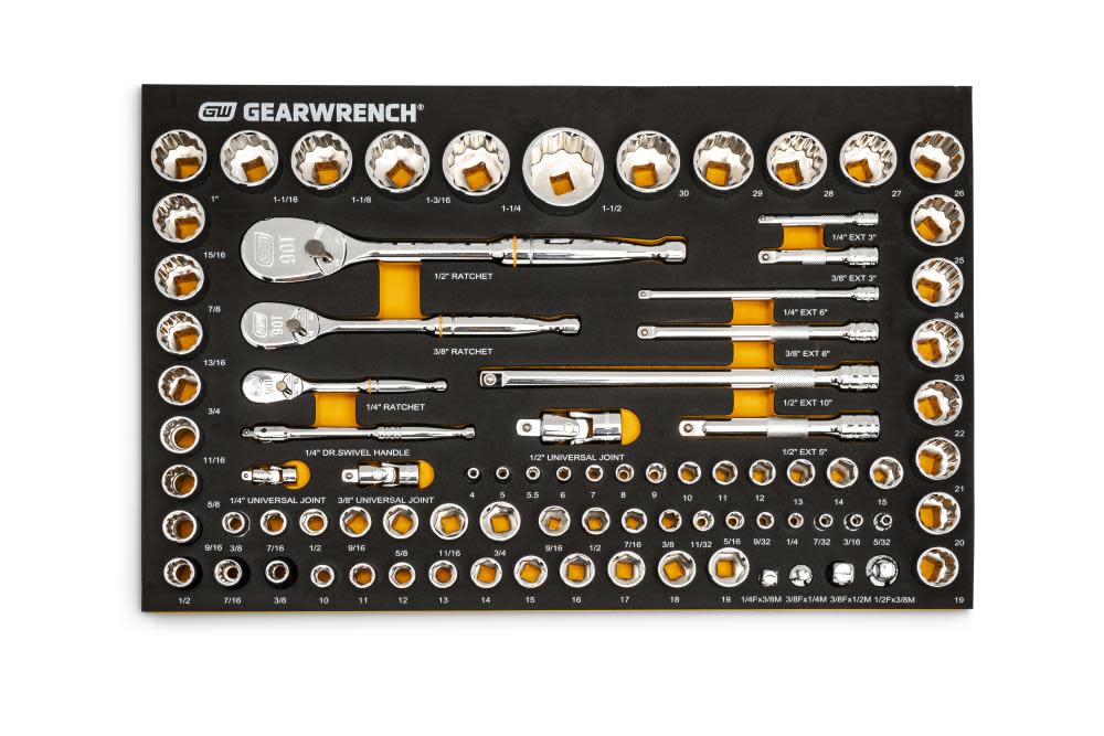 GEARWRENCH SAE/Metric Mechanics Tool Set 83pc - Ascmtools