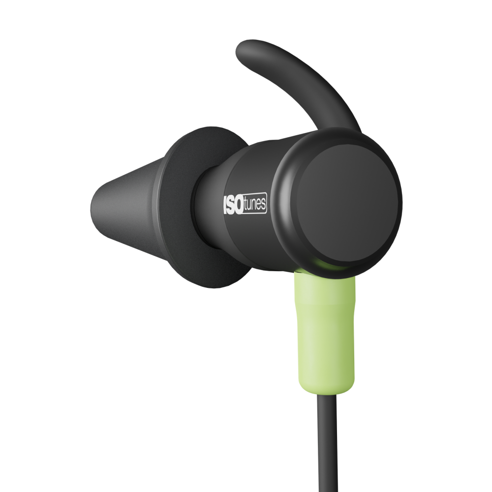 ISOtunes LITE Earplugs TRILOGY Bluetooth Safety Green - Ascmtools