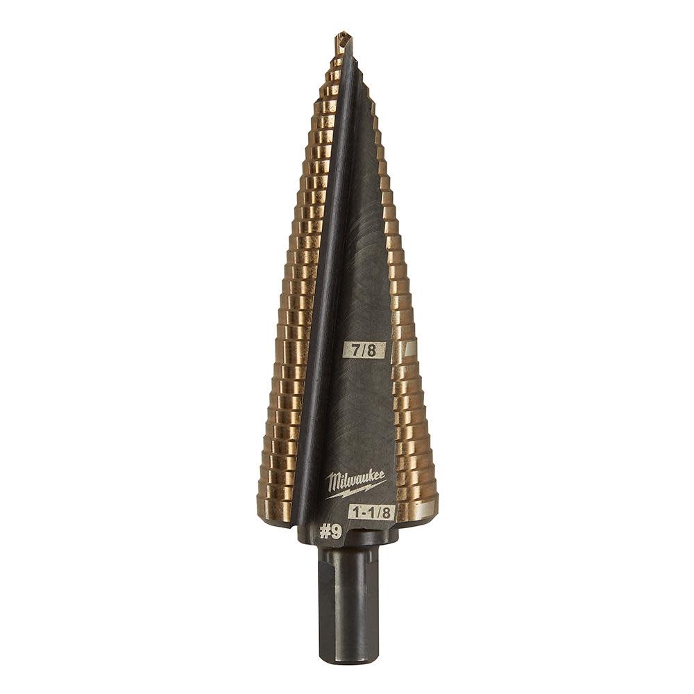 Milwaukee Cobalt Step Drill Bit #9 1/8-1-1/8″ - Ascmtools