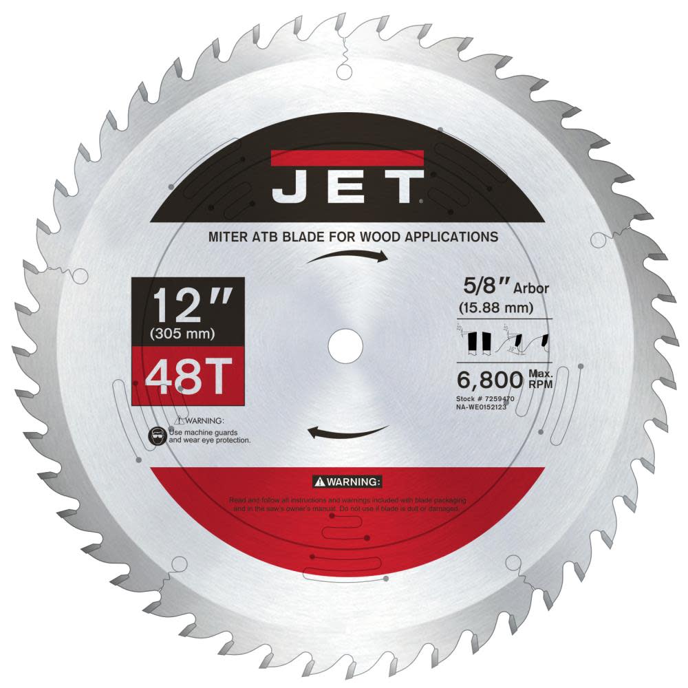 JET 1248 Miter Saw Blade - Ascmtools