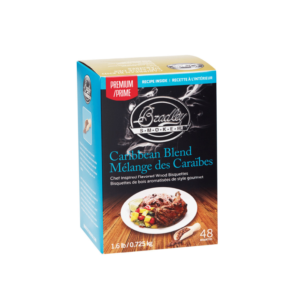 Bradley Smoker Premium Caribbean Blend Wood Bisquettes 48pk - Ascmtools