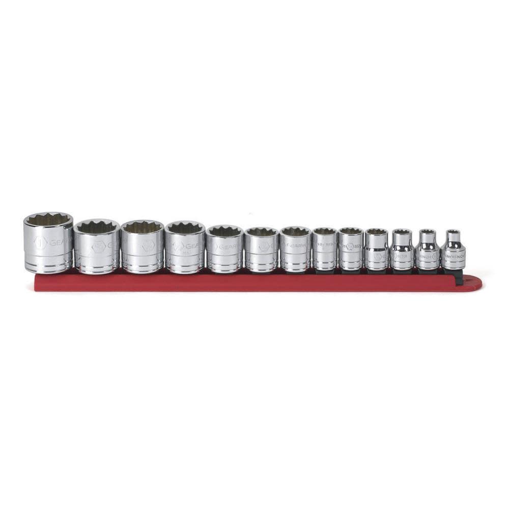 GEARWRENCH 13 Pc 3/8″ Drive 12 Point Standard SAE Socket Set - Ascmtools