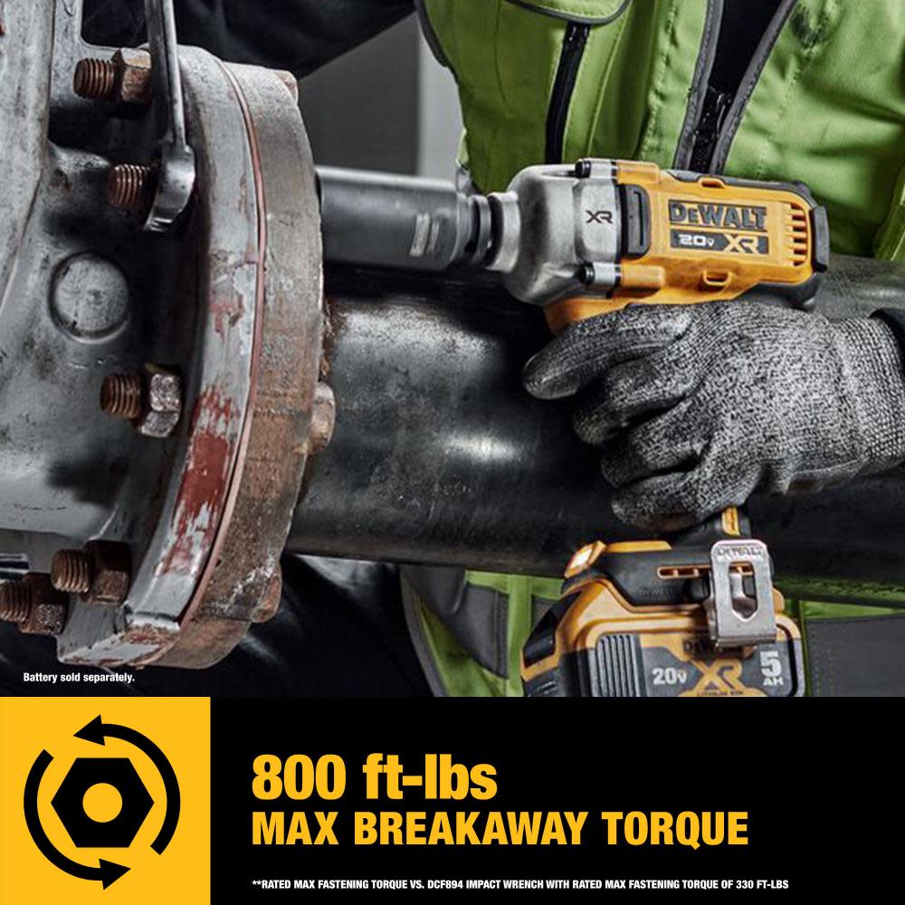 DEWALT 20V MAX XR 1/2″ Impact Wrench with Hog Ring Anvil Bare Tool - Ascmtools