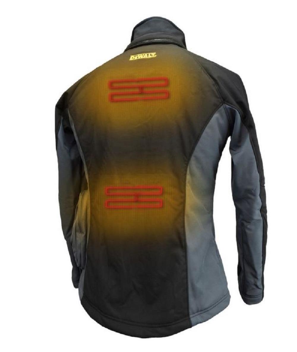 DEWALT Womens Heated Hooded Soft Shell Jacket Black S - Ascmtools