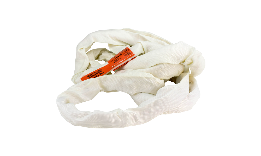 Lift-All 12′ White Endless Tuflux Poly Roundsling - Ascmtools