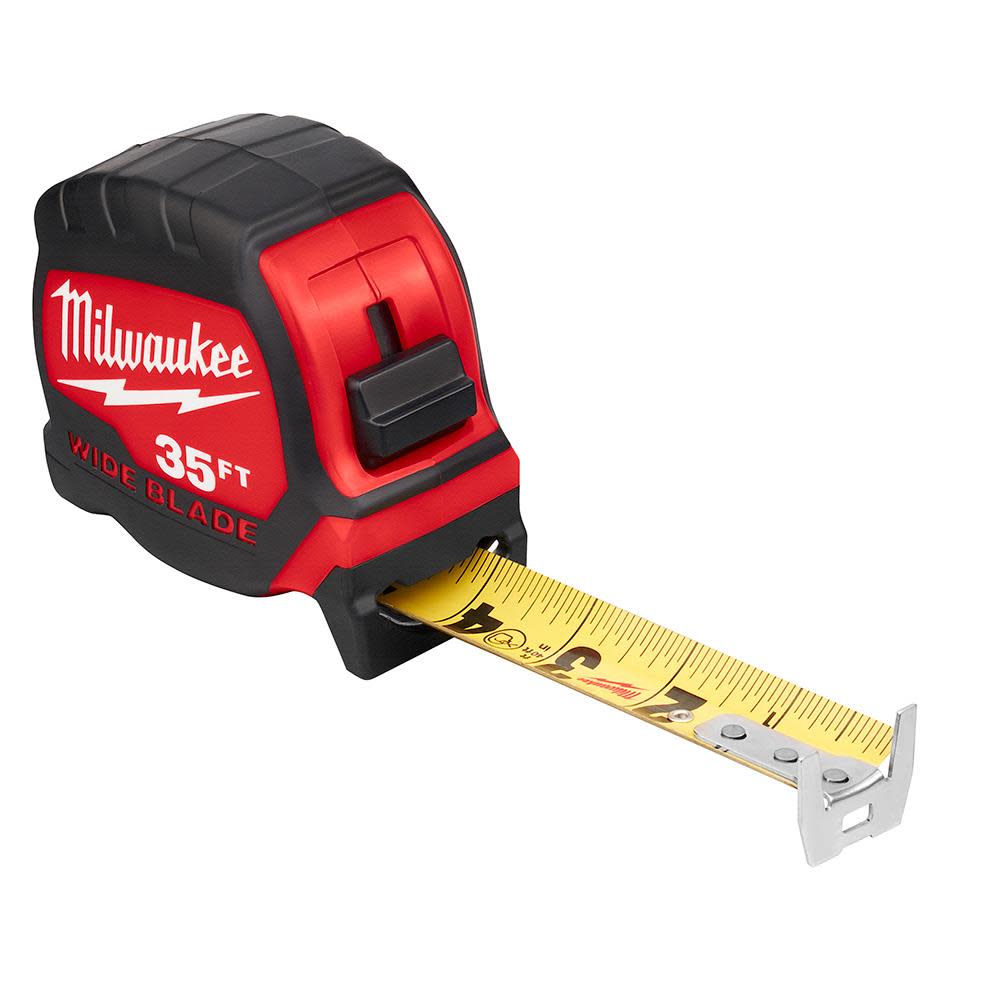 Milwaukee 35Ft Wide Blade Tape Measure - Ascmtools