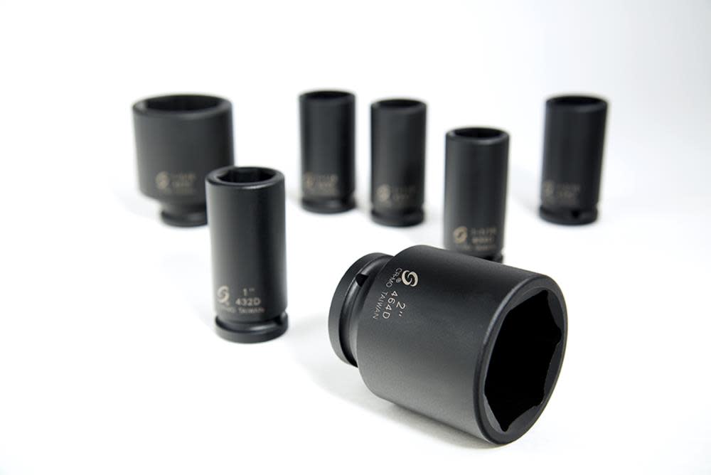 Sunex 3/4 In. Drive Deep SAE Impact Socket Set 17 pc. - Ascmtools