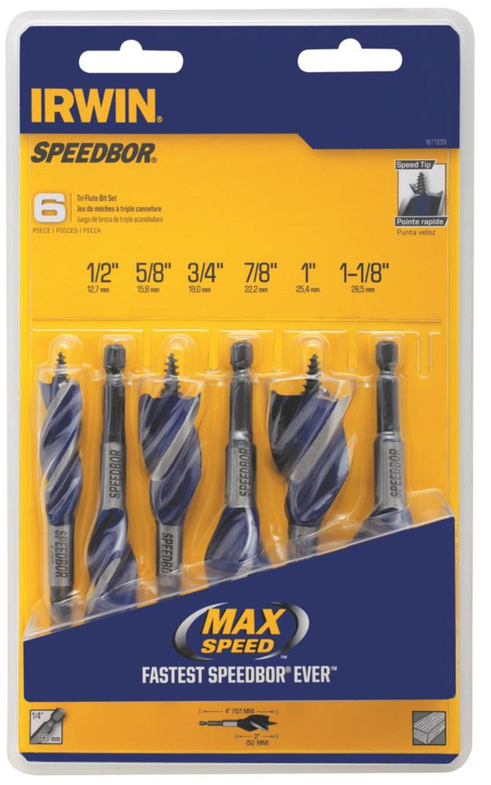 Irwin 4″ Drill Bit Set 6pc - Ascmtools