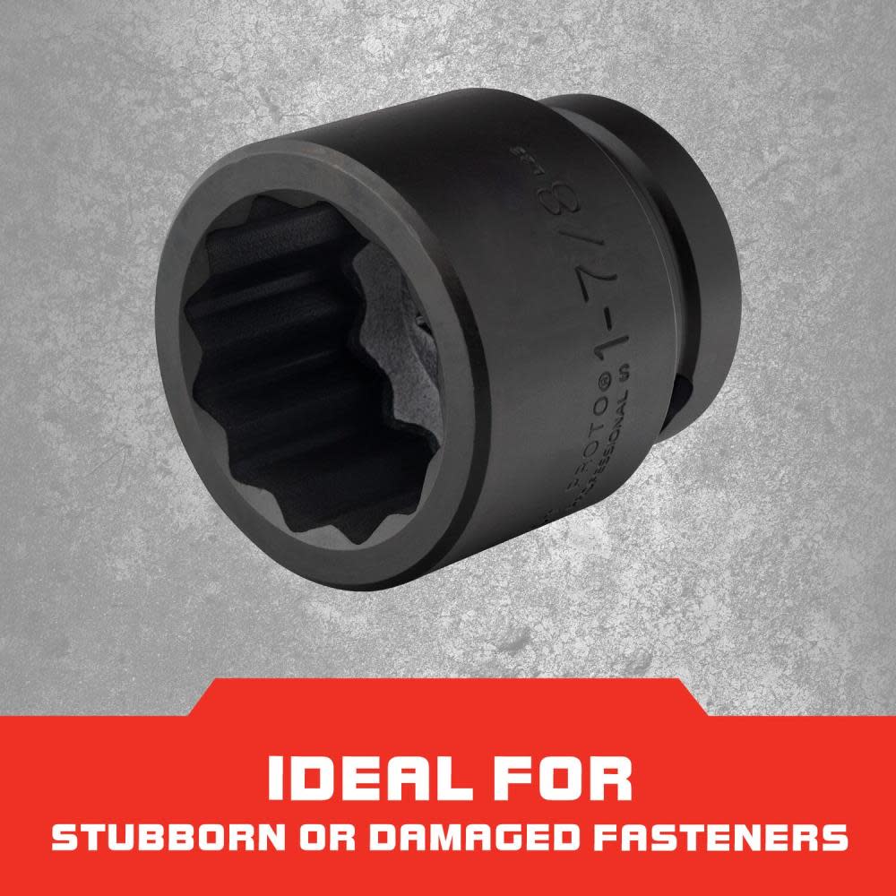 Proto 1″ Drive Impact Socket 1-7/8″ – 12 Point - Ascmtools