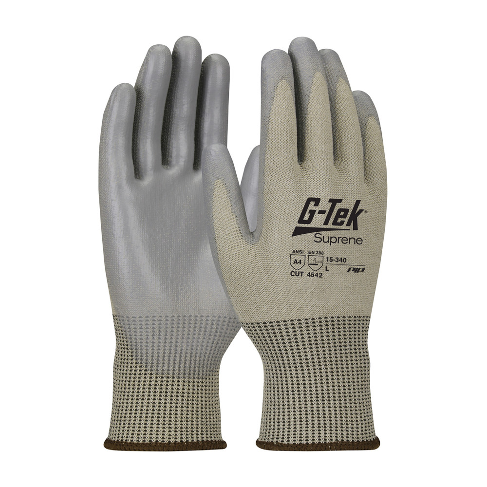 Protective Industrial Products Gloves Tan G-Tek Suprene Seamless Knit Blended Large - Ascmtools