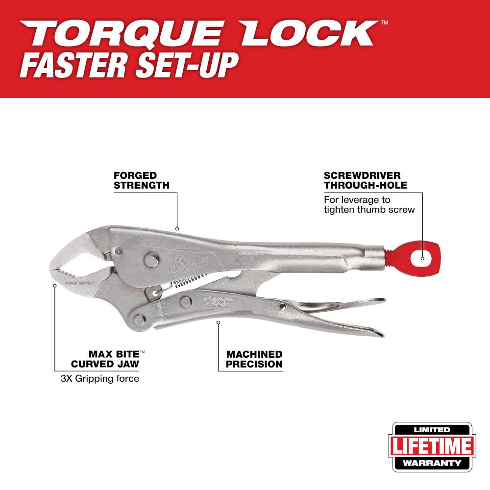 Milwaukee 10Pc TORQUE LOCK Locking Pliers Kit - Ascmtools