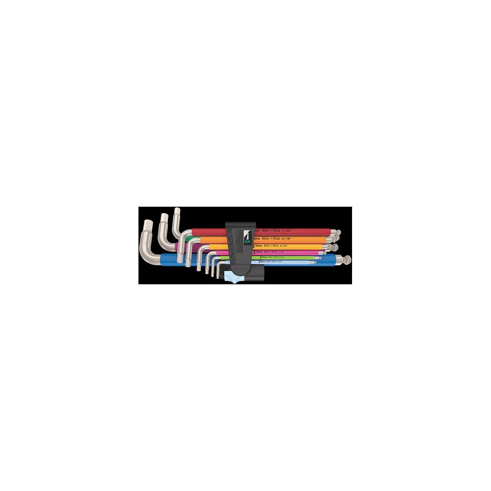 Wera Tools 3950/9 Hex-Plus Multicolor Imperial L-Key - Ascmtools