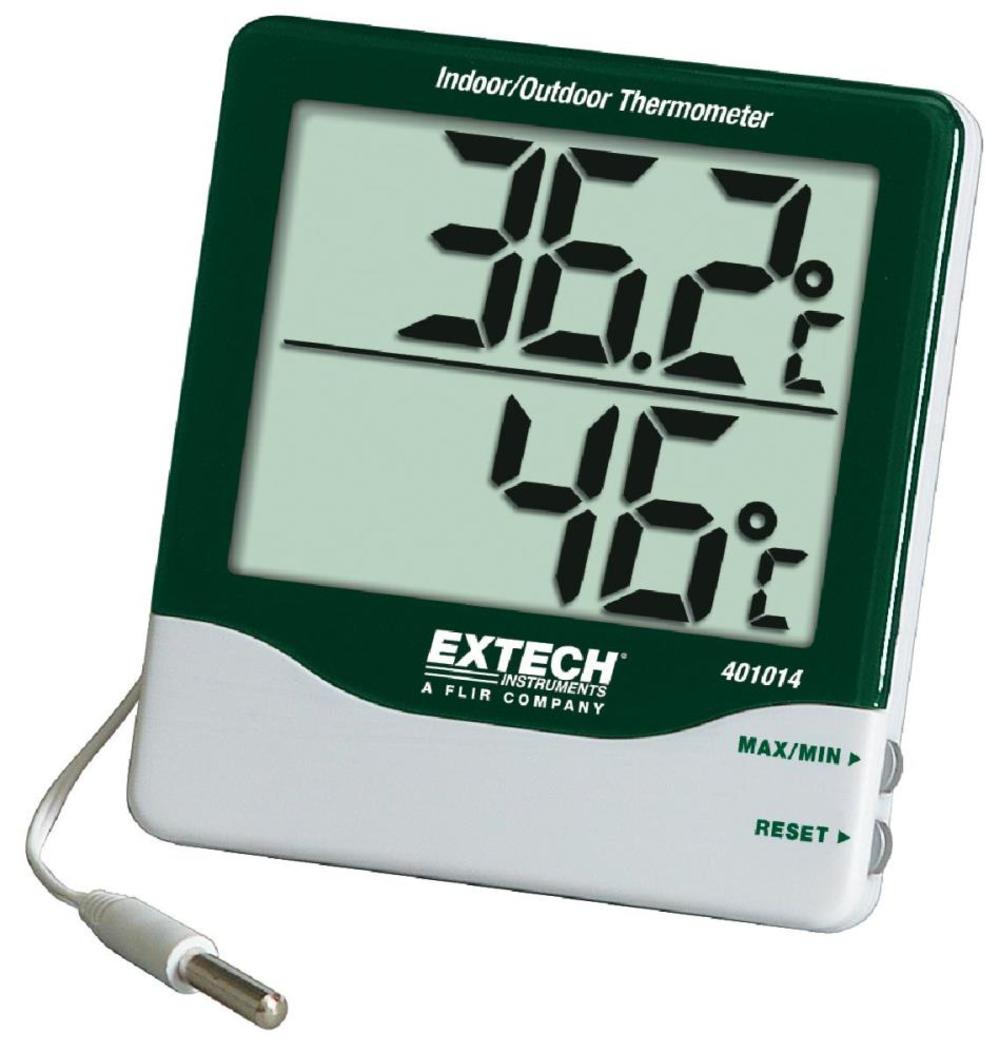 Extech Big Digit Indoor/Outdoor Thermometer - Ascmtools