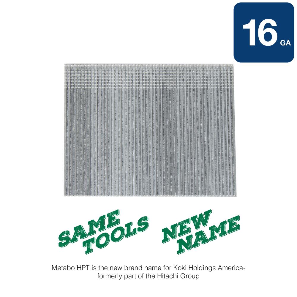 Metabo HPT 2 1/2″ 16 Gauge Straight Finish Nails 1000qty - Ascmtools