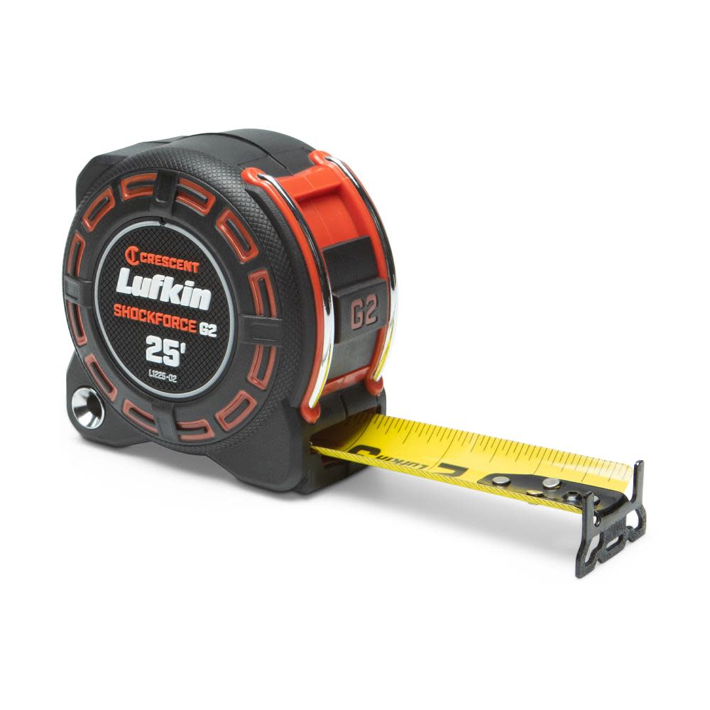 Crescent Lufkin Shockforce G2 Tape Measure 1 1/4″ x 25′ - Ascmtools