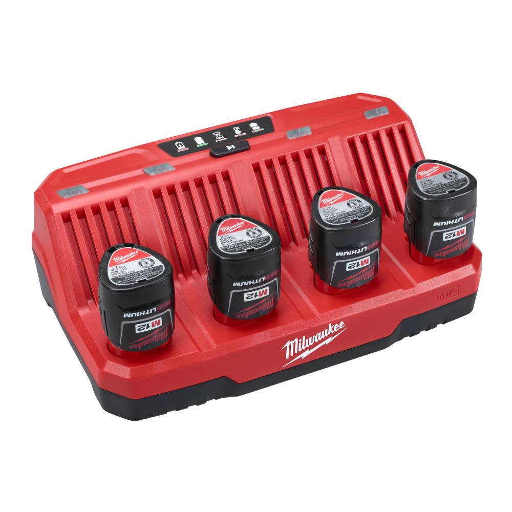 Milwaukee M12 4-Bay Sequential Charger - Ascmtools