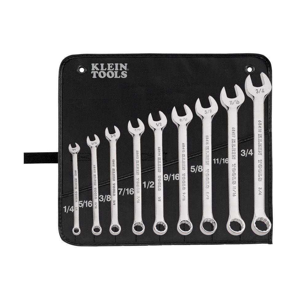 Klein Tools 9 Piece Combination Wrench Set - Ascmtools