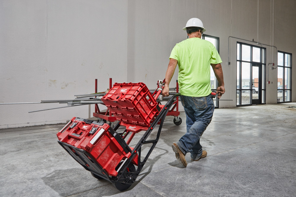 Milwaukee PACKOUT 2 Wheel Cart and Large PACKOUT Box Bundle - Ascmtools
