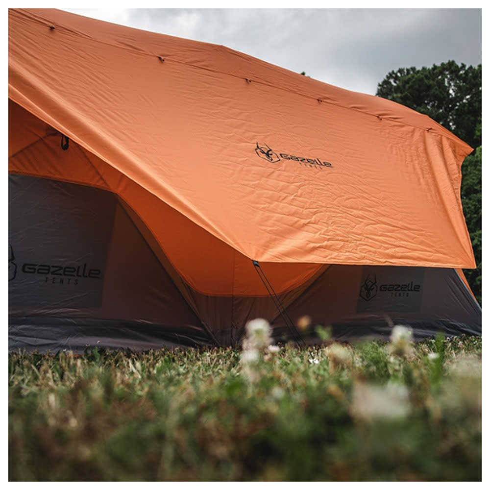 Gazelle T8 Hub 8 Person Camping Tent Sunset Orange - Ascmtools