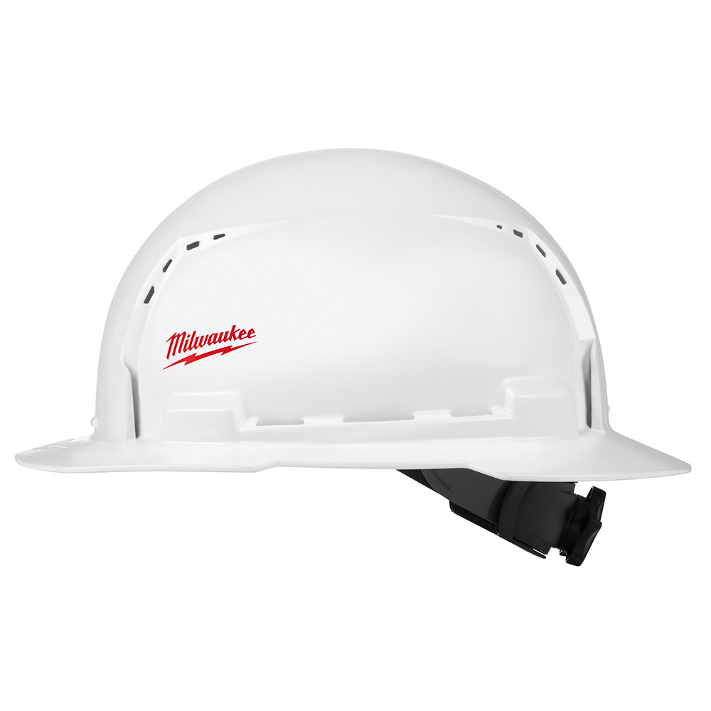 Milwaukee Full Brim Vented Hard Hat with BOLT Accessories Type 1 Class C Small Logo - Ascmtools