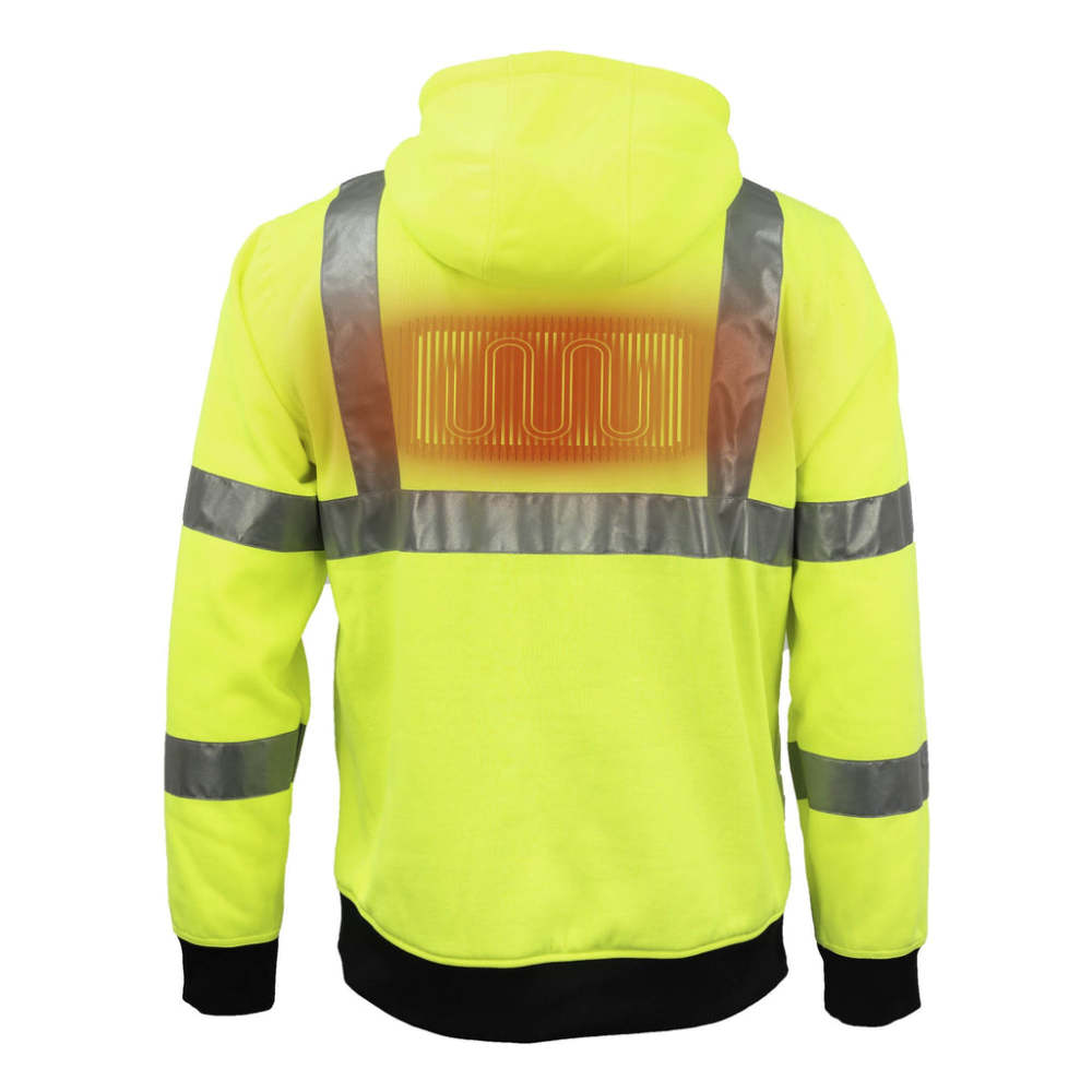 Mobile Warming Hi-Viz Phase Pullover Hoodie Mens Hi-Viz 3X - Ascmtools