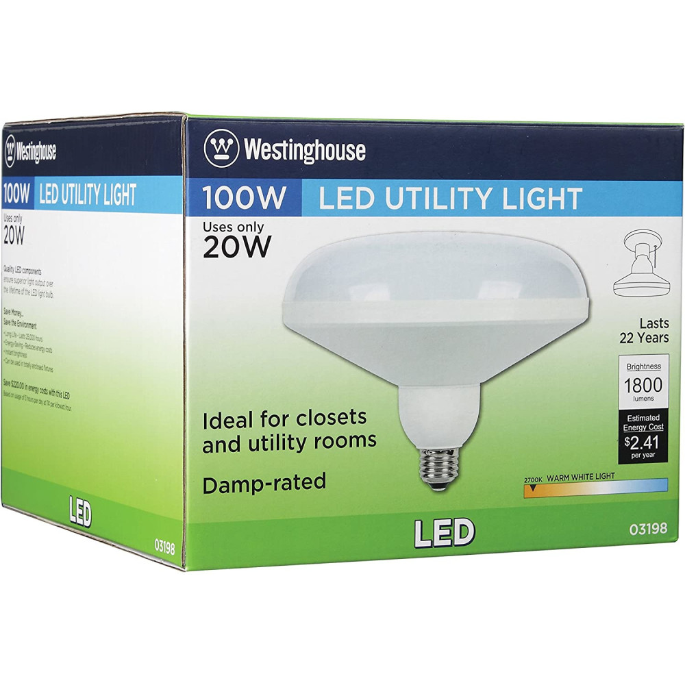 Westinghouse DLR64 LED Light Bulb 120V 20W 1800 Lumens 1pk - Ascmtools