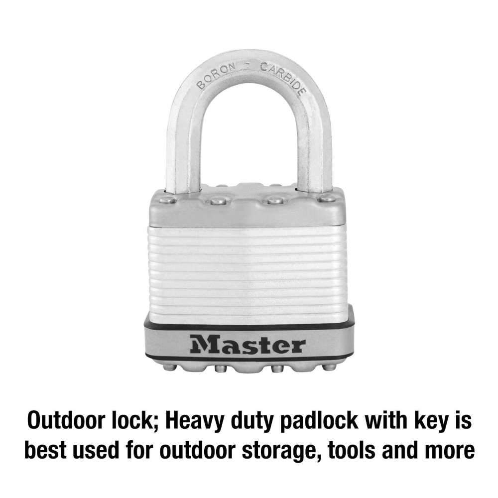 Master Lock Padlock 2 1/8″ Laminated Steel Keyed Alike 2pk - Ascmtools