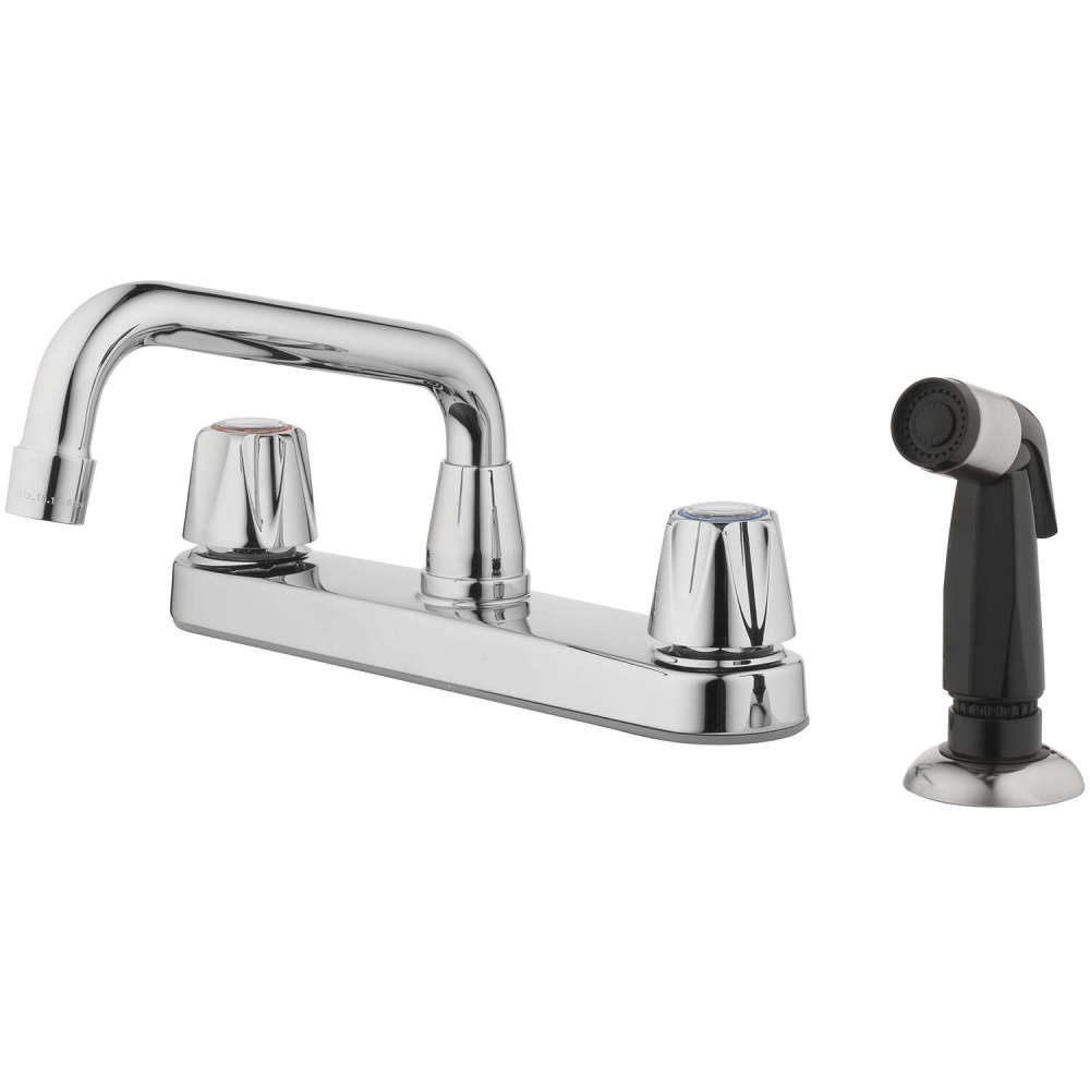 Oakbrook Kitchen Faucet Chrome Two Handle - Ascmtools