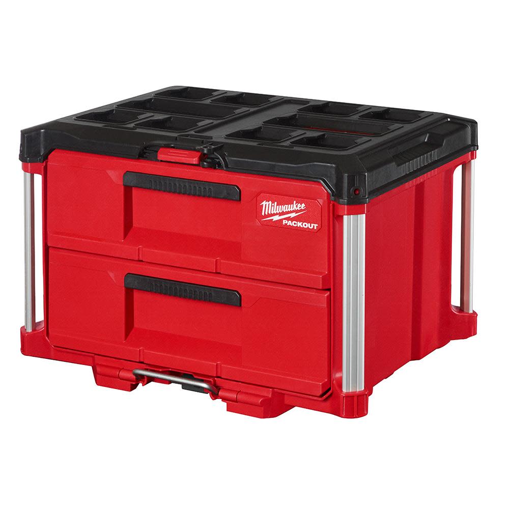 Milwaukee PACKOUT XL Tool Box 2 Drawer Tool Box Dolly Bundle - Ascmtools