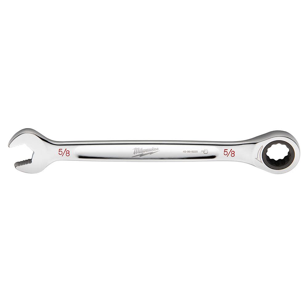 Milwaukee 5/8 in. SAE Ratcheting Combination Wrench - Ascmtools