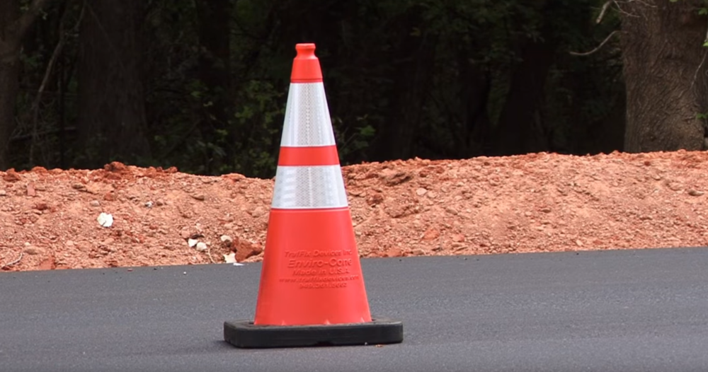 28 In. Enviro-Cone, 10lb. with 4 In. & 6 In. reflective collars – Orange - Ascmtools