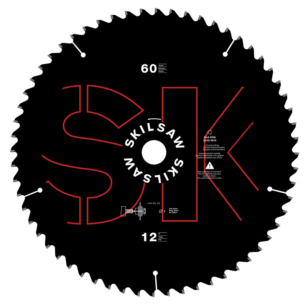 Skilsaw 12In X 60T MITER SAW BLADE - Ascmtools