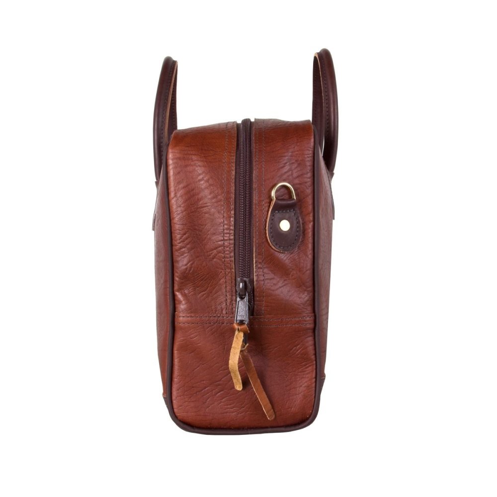 Duluth Pack 23 Liter Capacity Brown Trim Bison Leather Computer Briefcase - Ascmtools