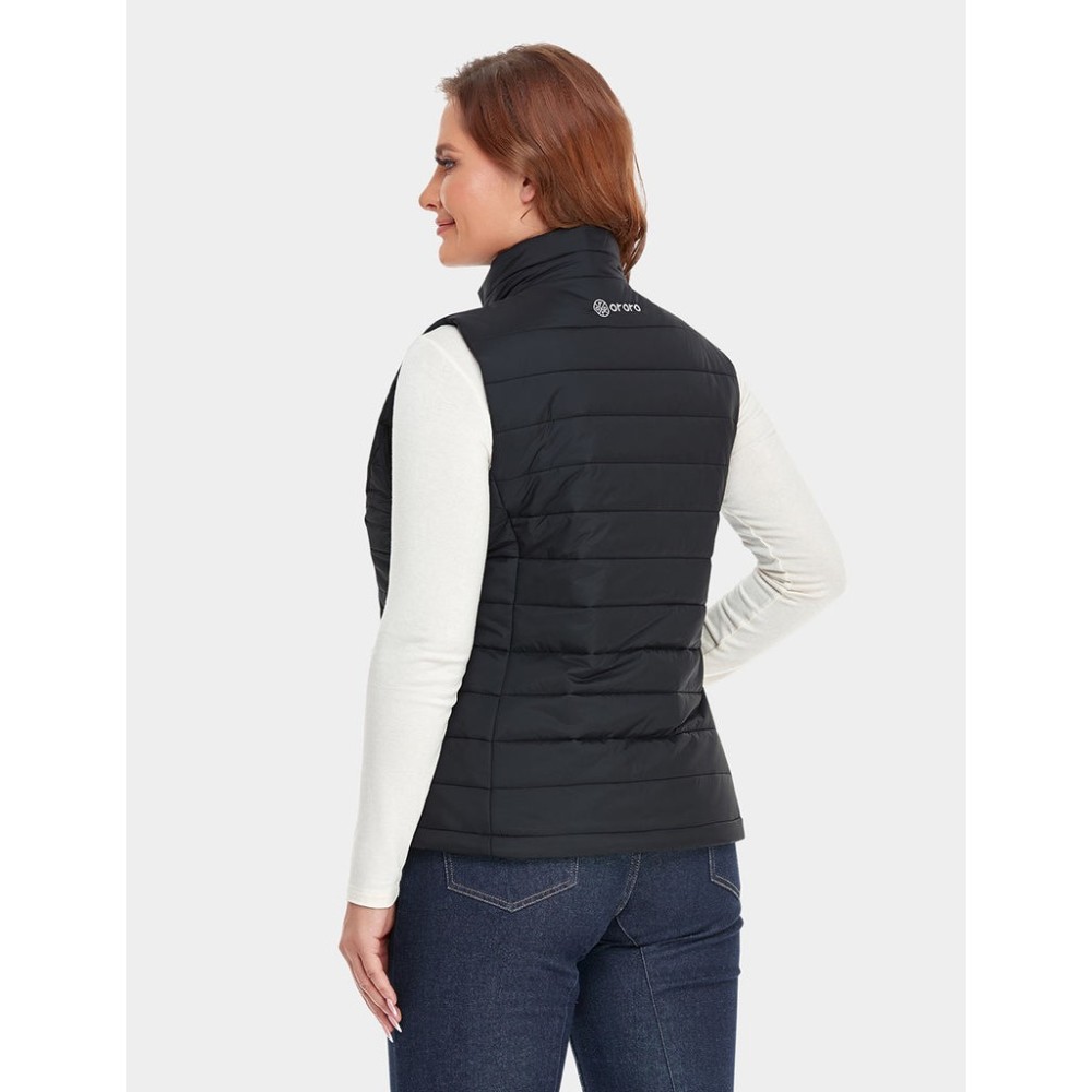 ORORO Womens Black Classic Heated Vest Kit Small - Ascmtools
