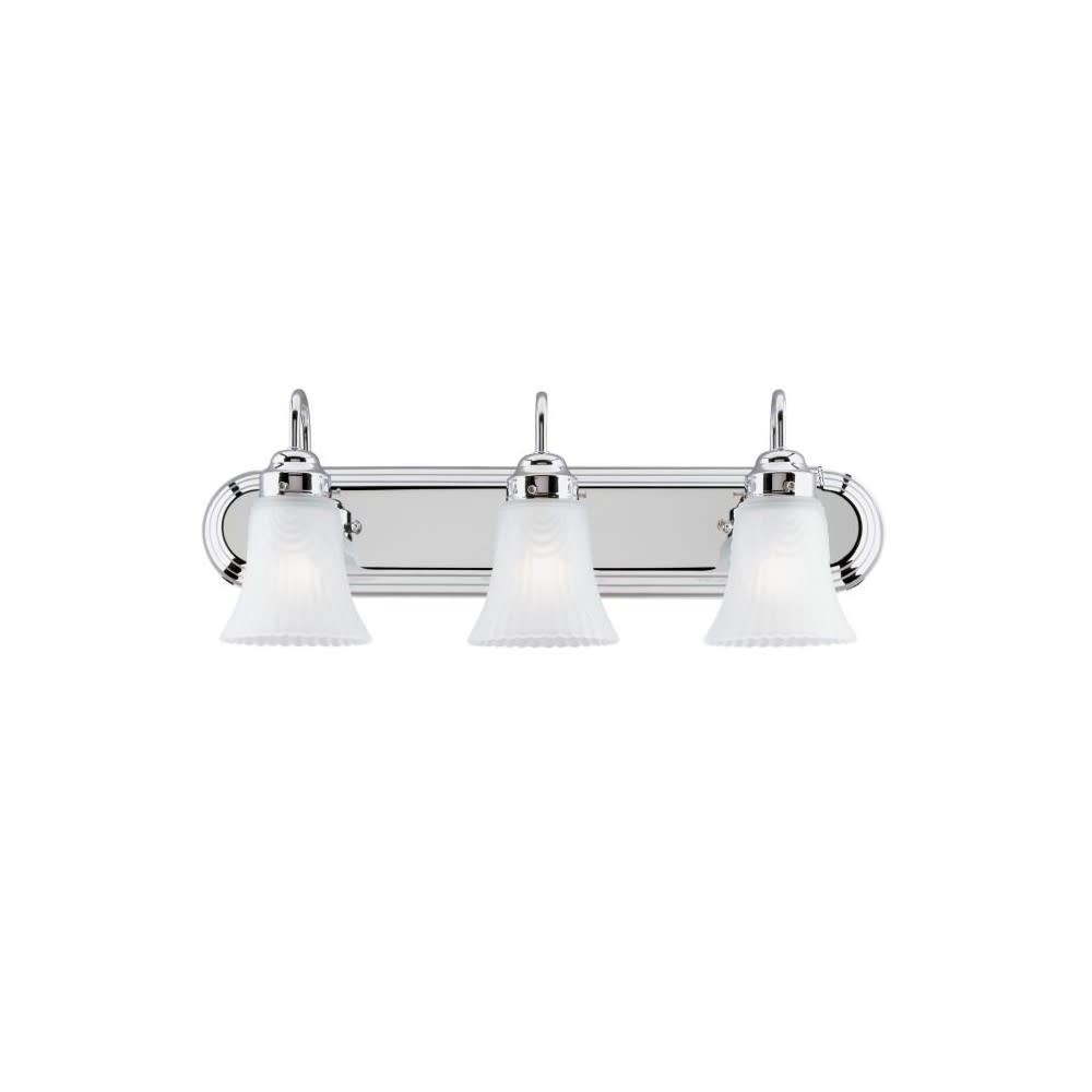 Westinghouse 24 x 8 1/2″ Chrome Three Light Wall Light Fixture - Ascmtools