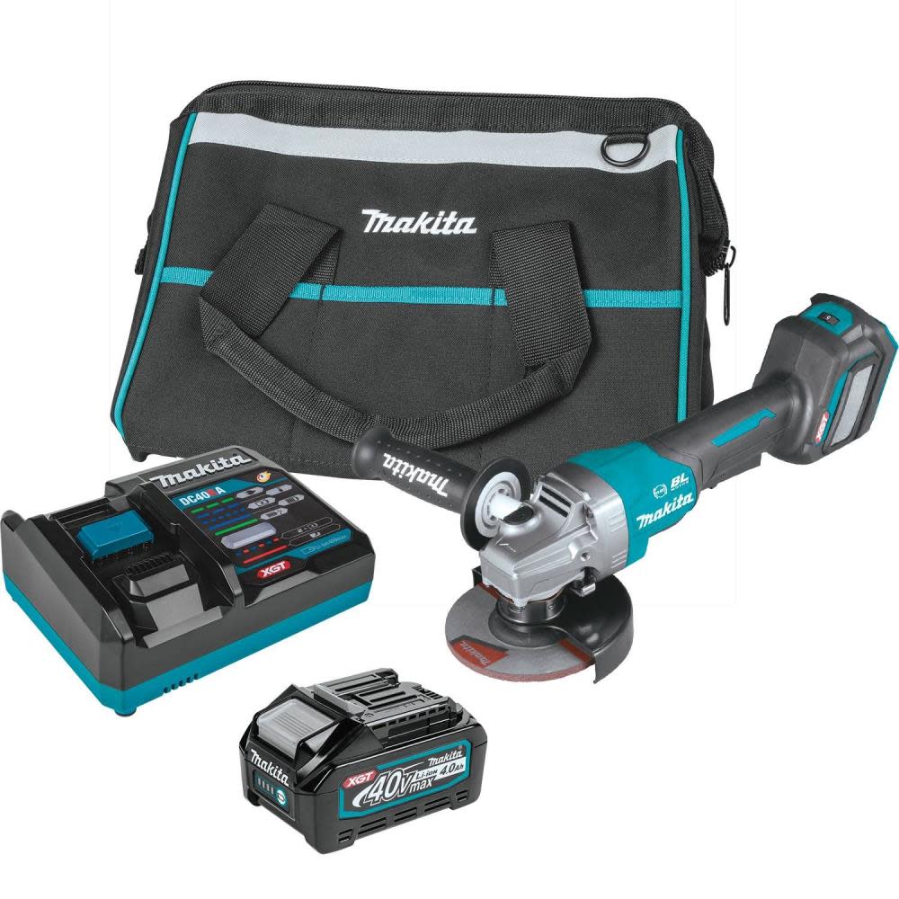 Makita XGT 40V max Paddle Switch Angle Grinder Kit 4 1/2 / 5″ - Ascmtools